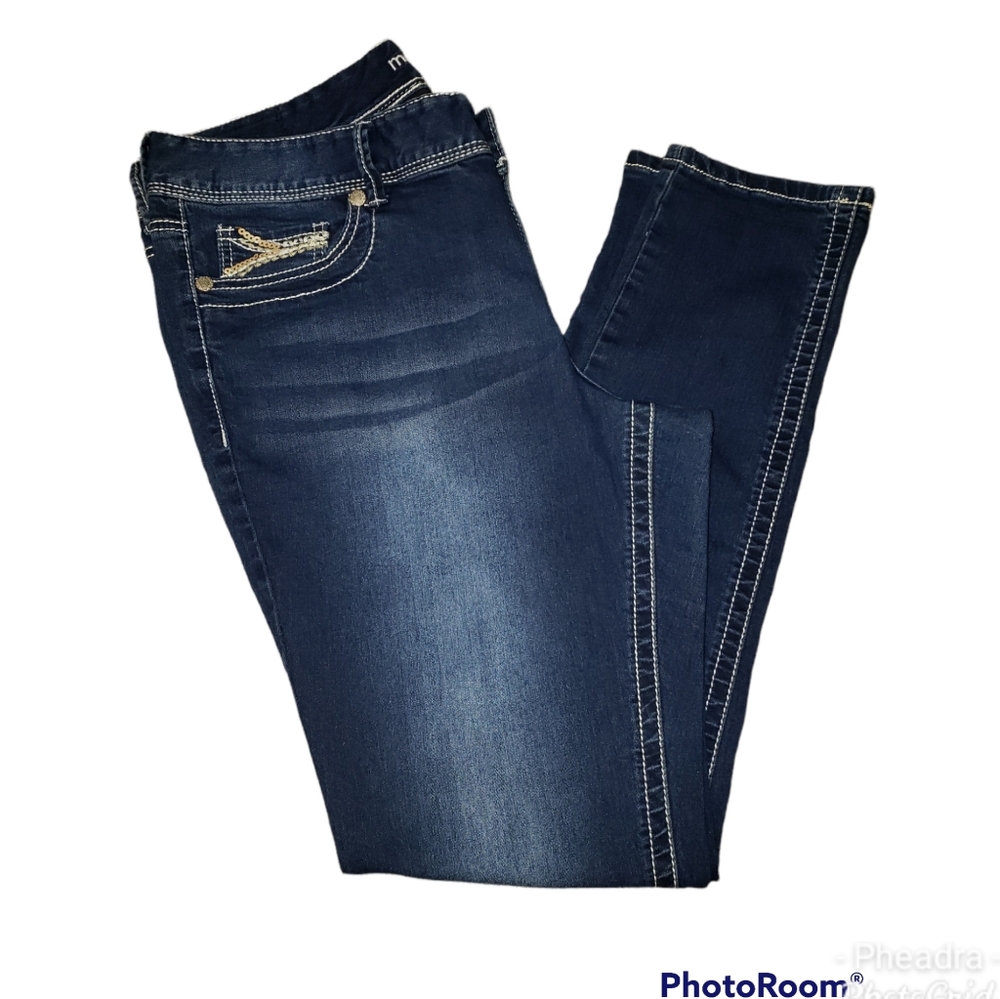 Maurices Heavy Stitch Detail Skinny Jeans